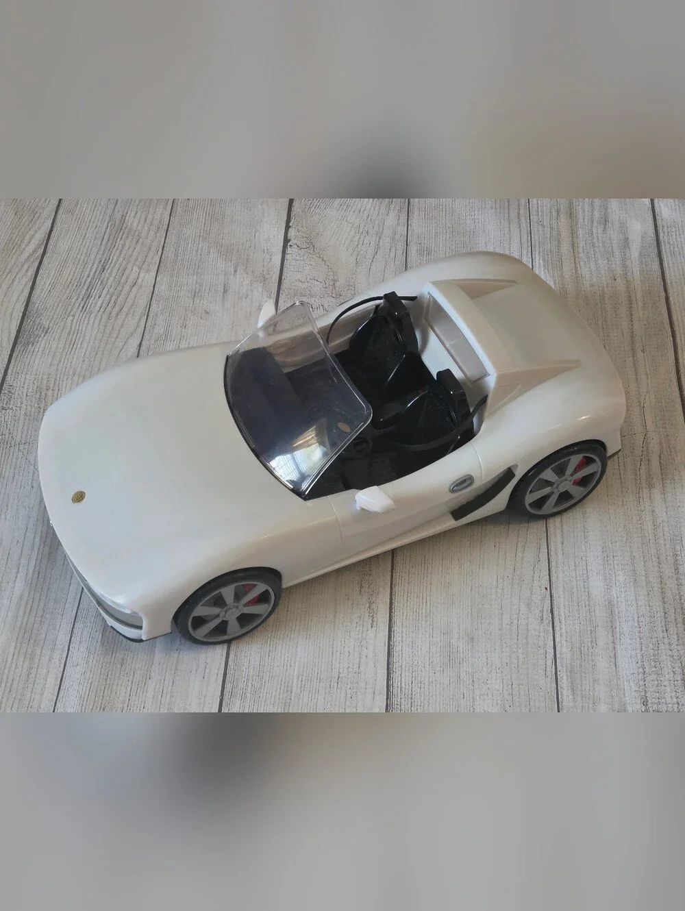 White Convertible Toy Car for Rainbow High Color Changing Vehicle